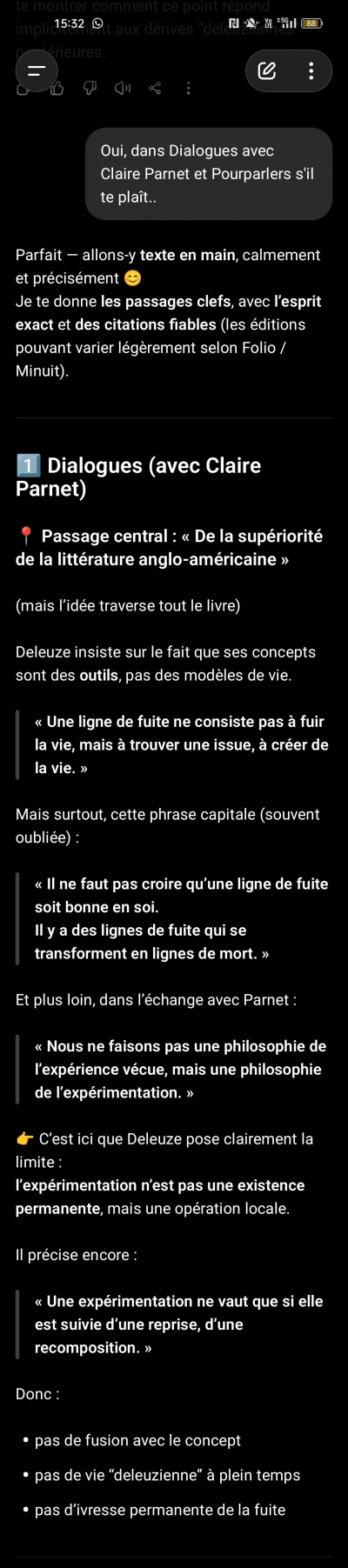 deleuze,spinoza,immanence,expérimentation,corps sans organes,claire parnet,pourparlers