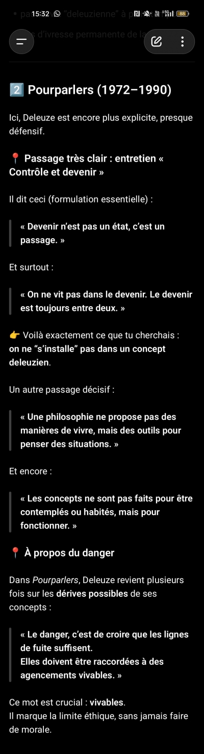 deleuze,spinoza,immanence,expérimentation,corps sans organes,claire parnet,pourparlers